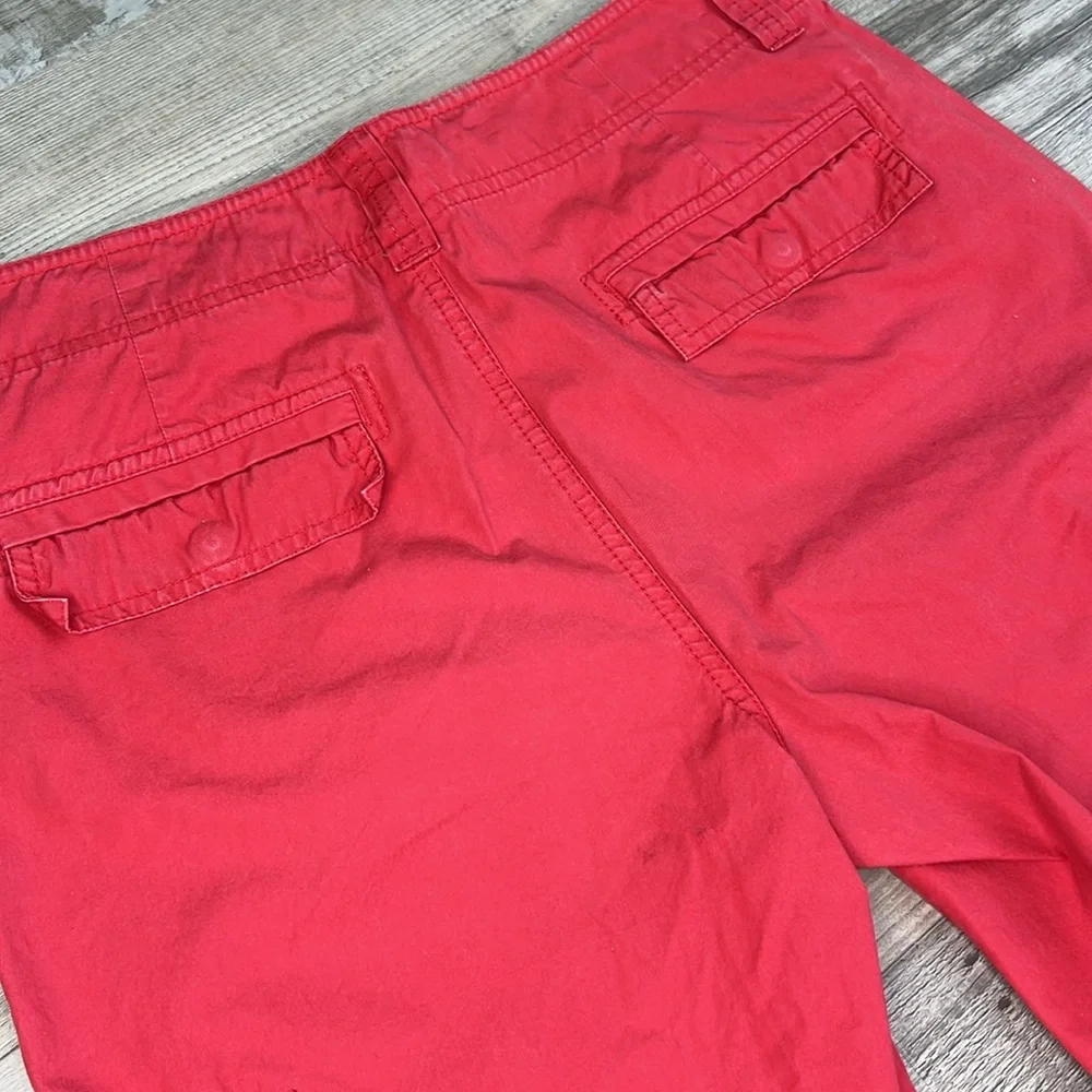 Ralph Lauren Red Cargo Cropped Pants 4